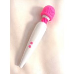 Usb Vibrating Wand - Pink and White